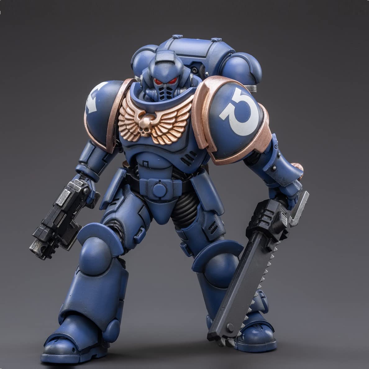 Pipigirl JoyToy 40K Genuine License 1/18 Soldier Action Figures, 4inch Army Military Extreme Warrior Models Kits(Pmaris Space Marines Black Templars) — view 11
