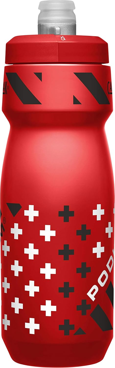Podium Bike Bottle 24oz, Red, Check Stripes LE : Sports & Outdoors