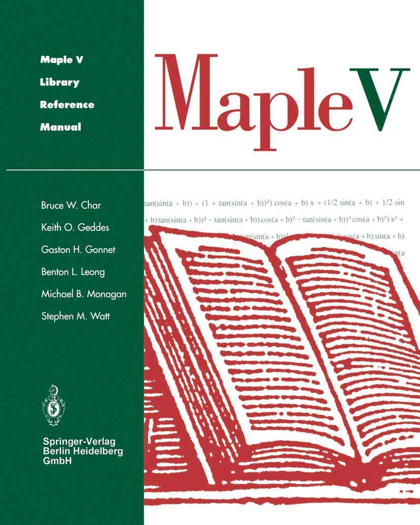 Maple V Library Reference Manual