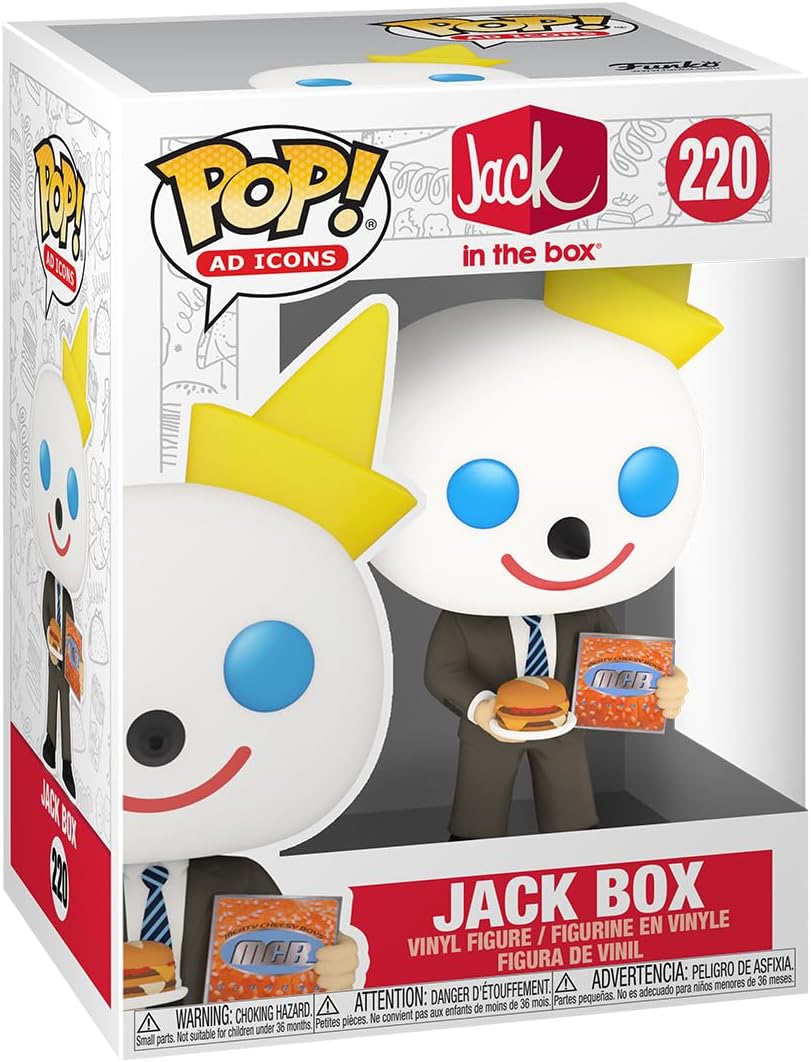 Funko POP! Ad Icon: Jack Box in The Box - Collectable Vinyl Figure - Gift Idea - Official Merchandise - for Kids & Adults - Ad Icons Fans - Model Figure for Collectors and Display