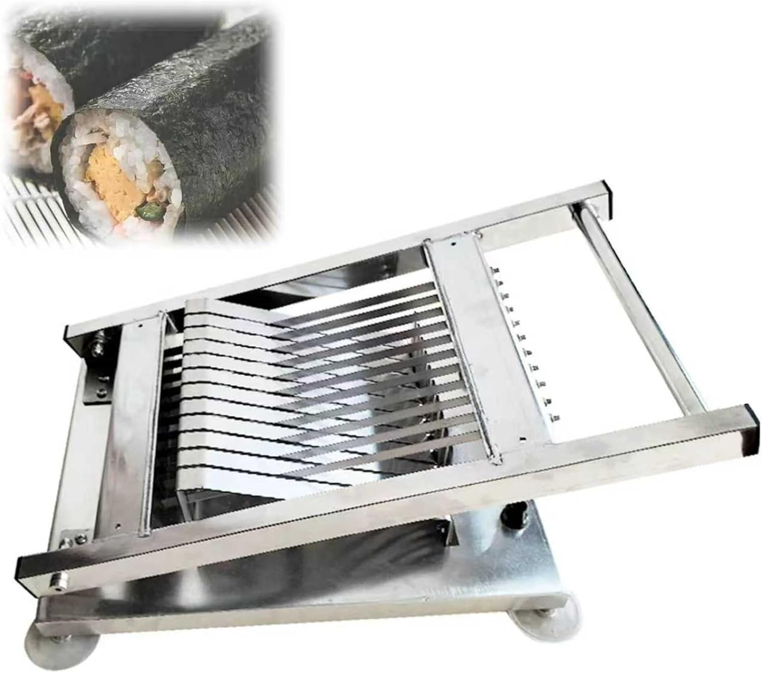 8/10/12 Segment Sushi Roll Slicer, Stainless Steel Sushi Roller Cutting Machine, Quickly Slices Sushi Rolls, Cutting Evenly, For Japanese Restaurants, Snack Bar, Western Restaurant(8 Segment)