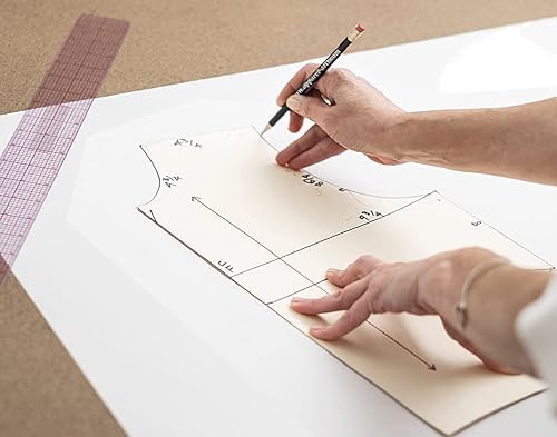 Miniatura 4 de Rollo de papel Manila para hacer patrones, 2 x (0.11 pulgadas) de grosor, papel de patrón de etiqueta de roble blanco y verde, ideal para preservar