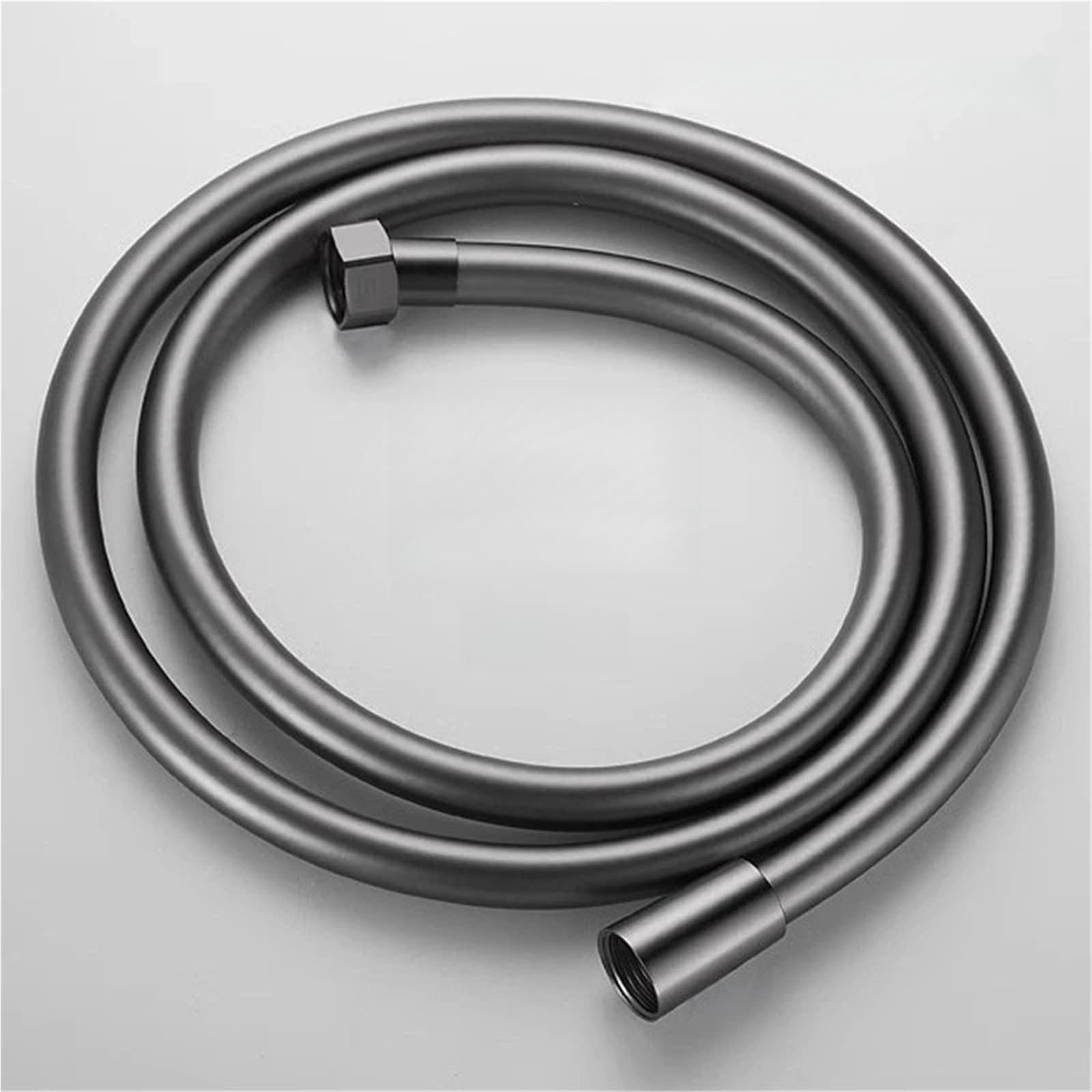 Djskldf Gunmetal Gray-2M Tubo Pvc Flexible De Douche Bath Shower Hose Pipe Water Hoses Plumbing Accessories High Pressure Pvc Tube Laundry Pipes Fittings(Gunmetal Gray-2M)