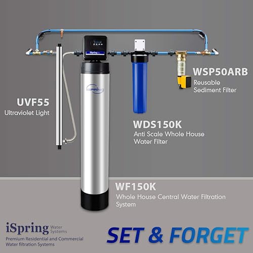 Miniatura 5 de iSpring WDS80K - Filtro de agua para toda la casa antiescala de 10 x 4.5 pulgadas con inhibidor de incrustaciones patentado