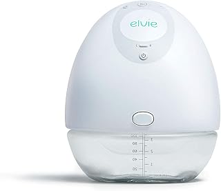 Elvie Single Electric Wearable Smart Breast Pump | Silent Hands-Free Portable Breast Pump That Can Be Worn in-Bra with App...