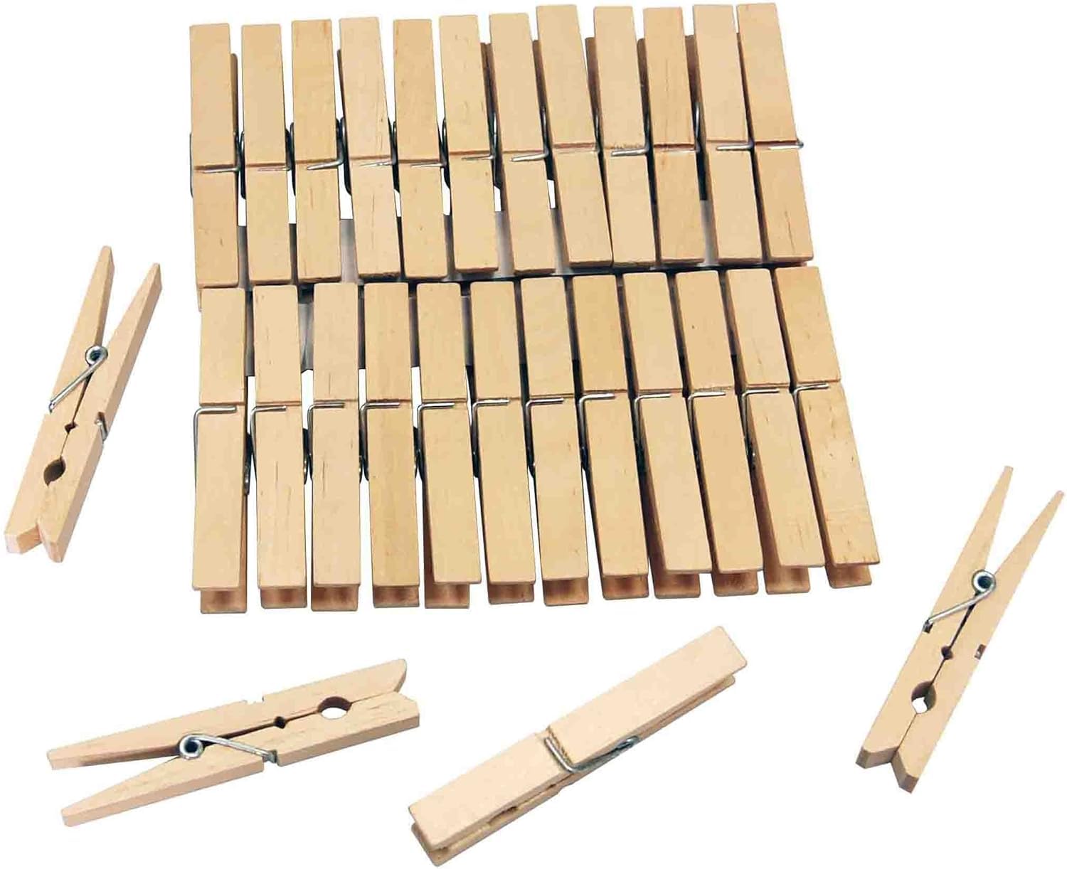 Wooden Clothes Hanging Pegs, 20 Pieces