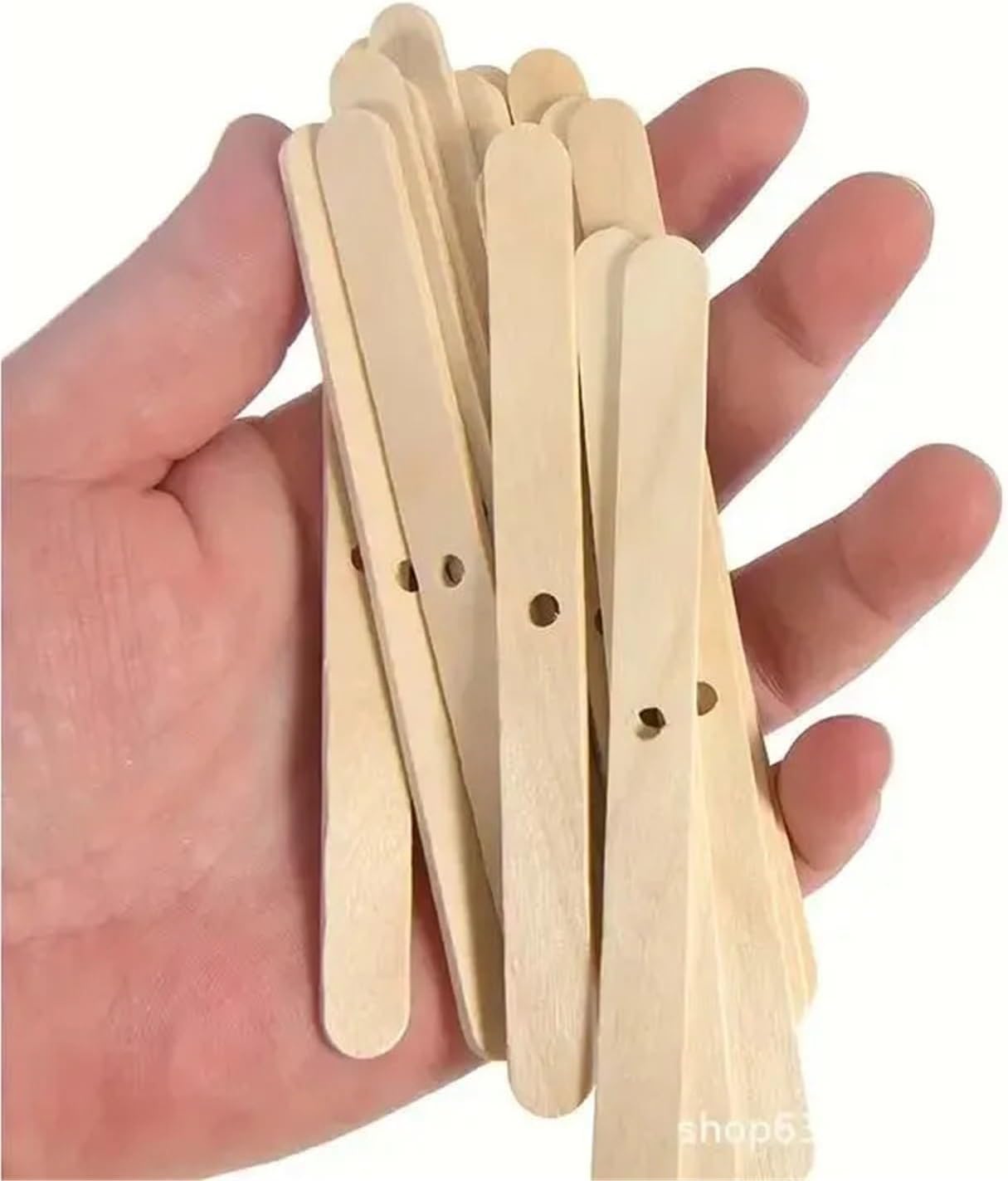Candle Jars 200 PCS Wooden Candle Wicks Holder Making Tool Centering Device DIY Accessories Handmade Crafts
