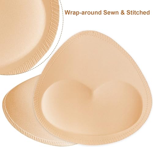 Miniatura 3 de TopBine Removable Bra Pads Inserts Women's Comfy Sports Cups Bra Insert for BIkini Top Swimsuit