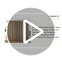 Image of Home Decor Check Designer Window Curtains 5 feet Set of 3 for Drawing Room /Living Room /Hall Room Parde for Door, Brown