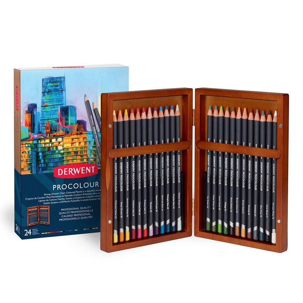 Amazon.co.jp: Derwent 色鉛筆 描画 アート ギフトセット 24 Count