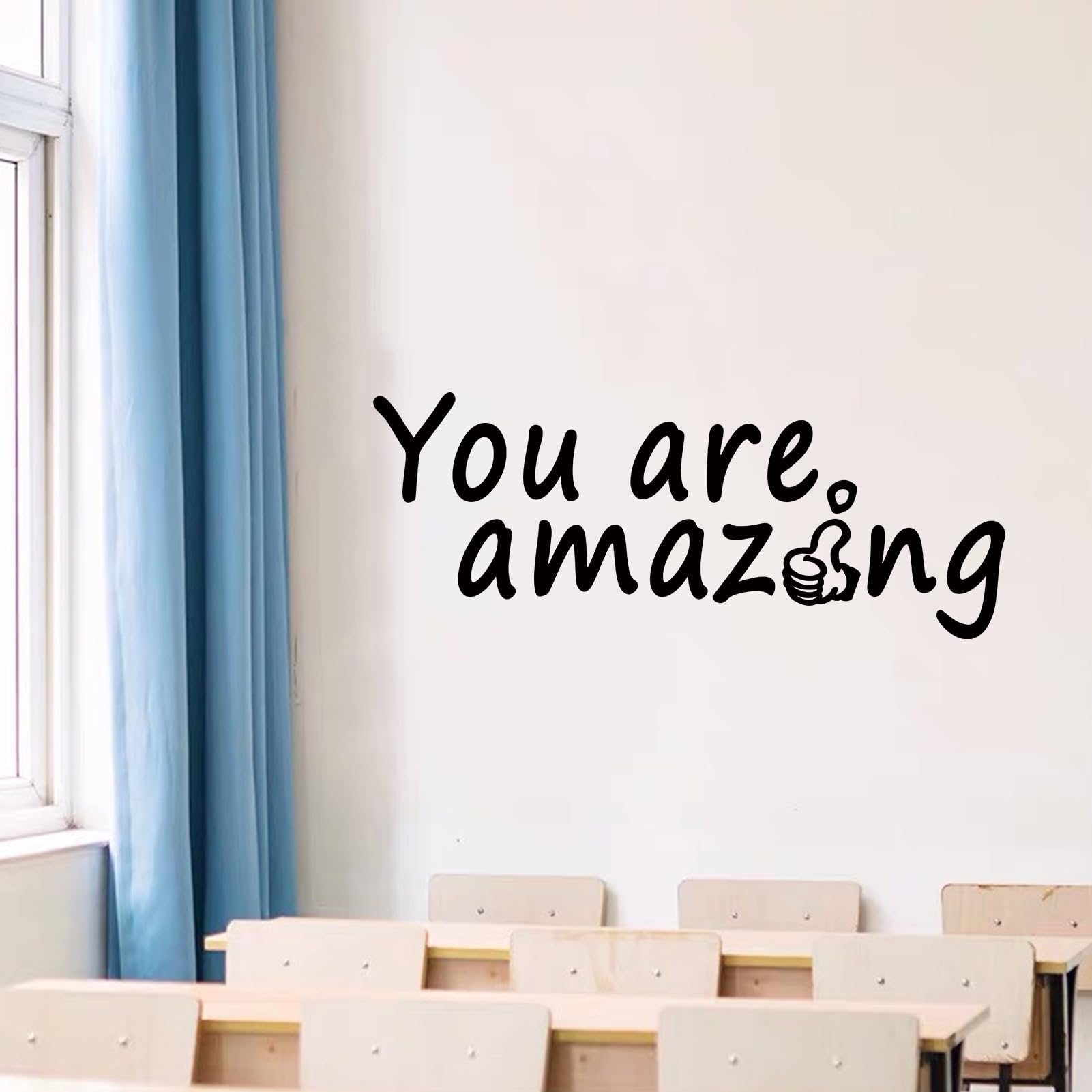Kids Quotes Wall Decals for Classroom: Girls Boys Teen Motivational Positive Inspirational Vinyl Art Wall Stickers for Playroom School Bedroom