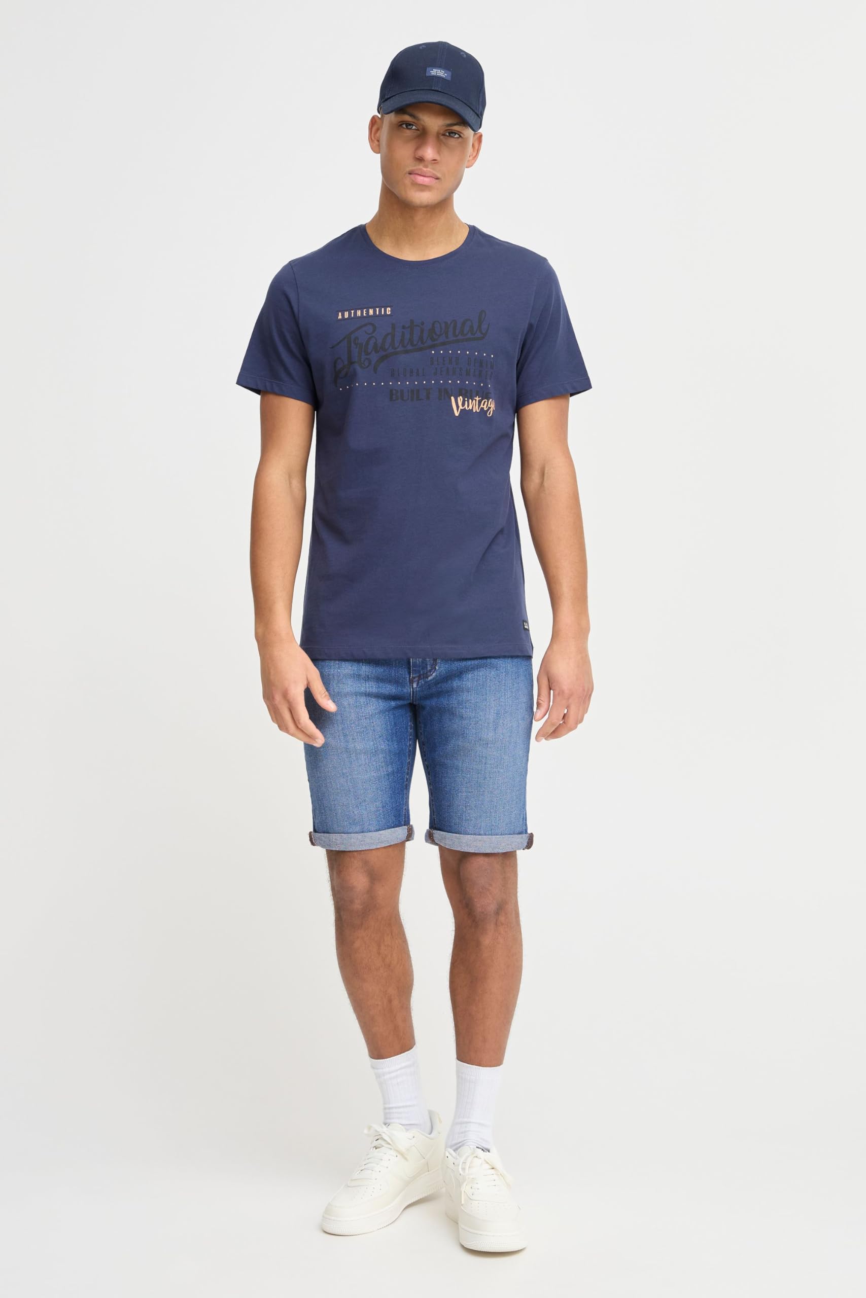 BLEND Joel Pantaloncini di Jeans Shorts Bermuda da Uomo Elasticizzato