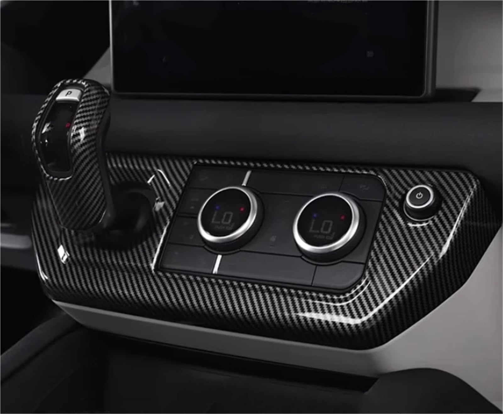 Rivestimento Centrale Compatibile Con Land Per Rover Per Defender 90 110 2020-2025 Car Center Console Ingranaggi Modalità Aria Condizionata Telaio Copertura Trim Adesivi