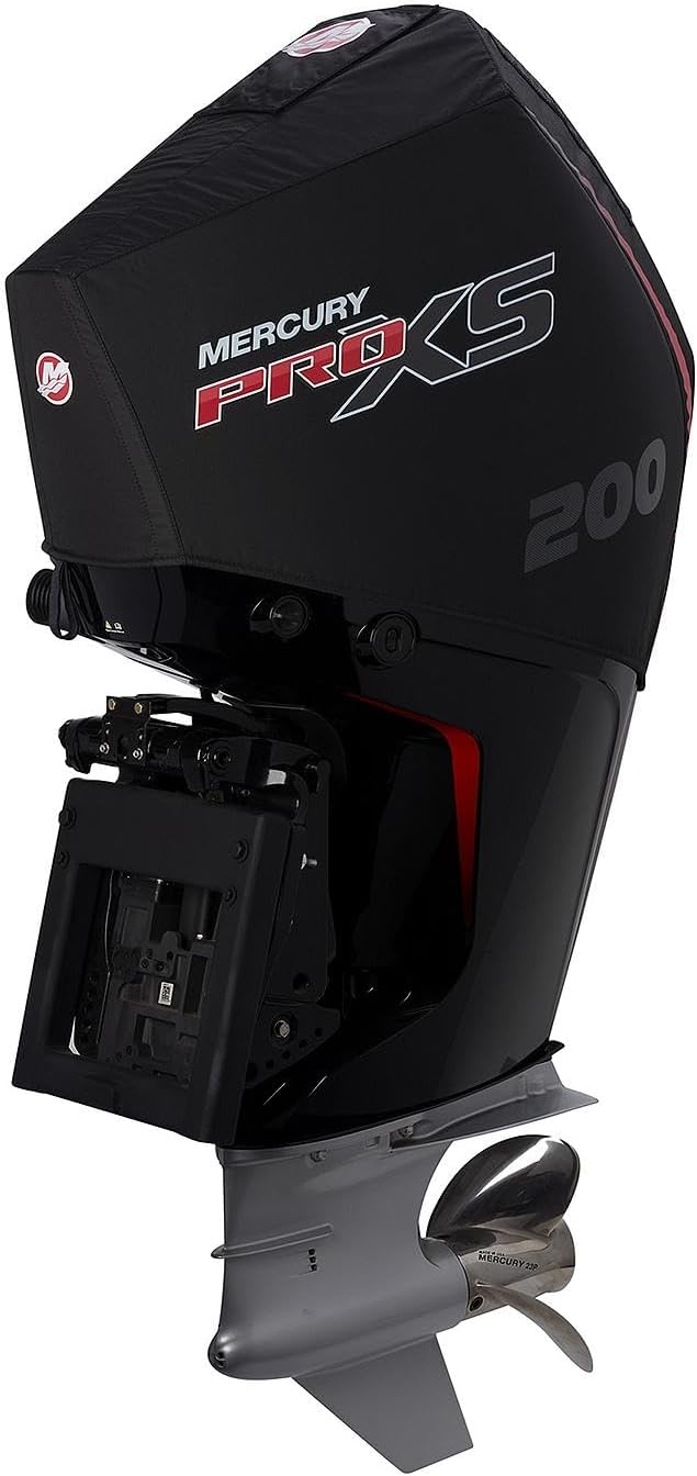 - MERCURY Marine Vented Outboard Engine Splash Cover, Black or White, 40-600hp