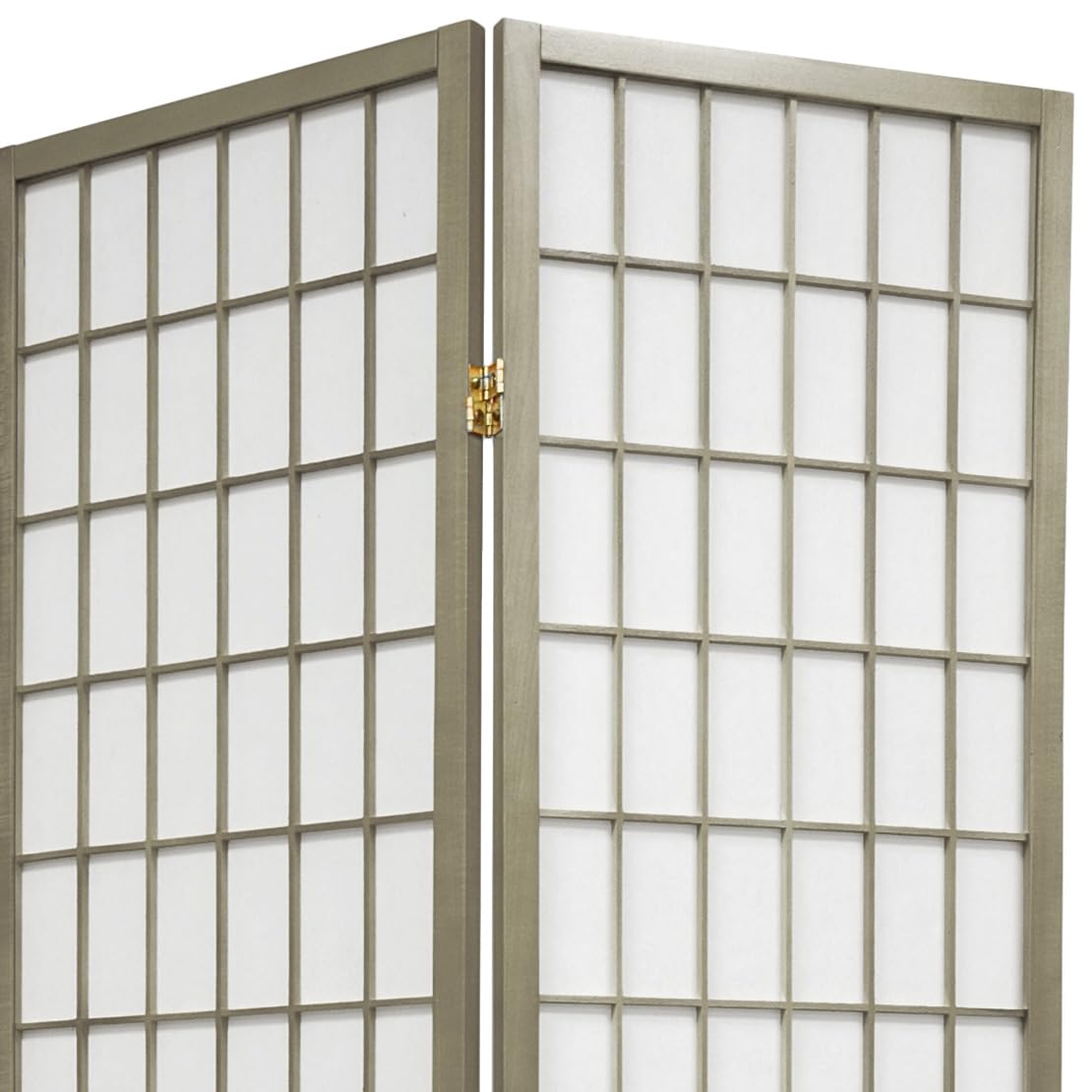 Oriental Furniture Paravento Shoji Giapponese 5 Pannelli In Noce - 4 Piedi, Divisorio Per Privacy Con Schermo In Fibra - 2