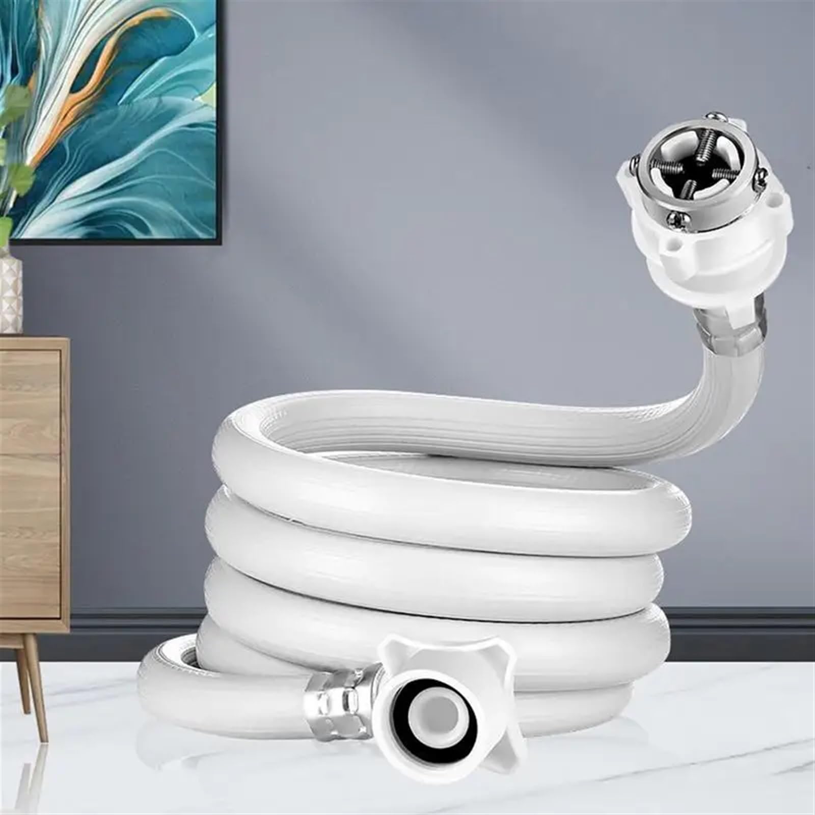 Scarico Lavatrice Tubo di Ingresso dell'Acqua della Lavatrice Tubo della Lavatrice for Il Riempimento dell'Acqua Tubo della Lavatrice Collegamento Ingresso dell'Acqua Portatile E(5metres)