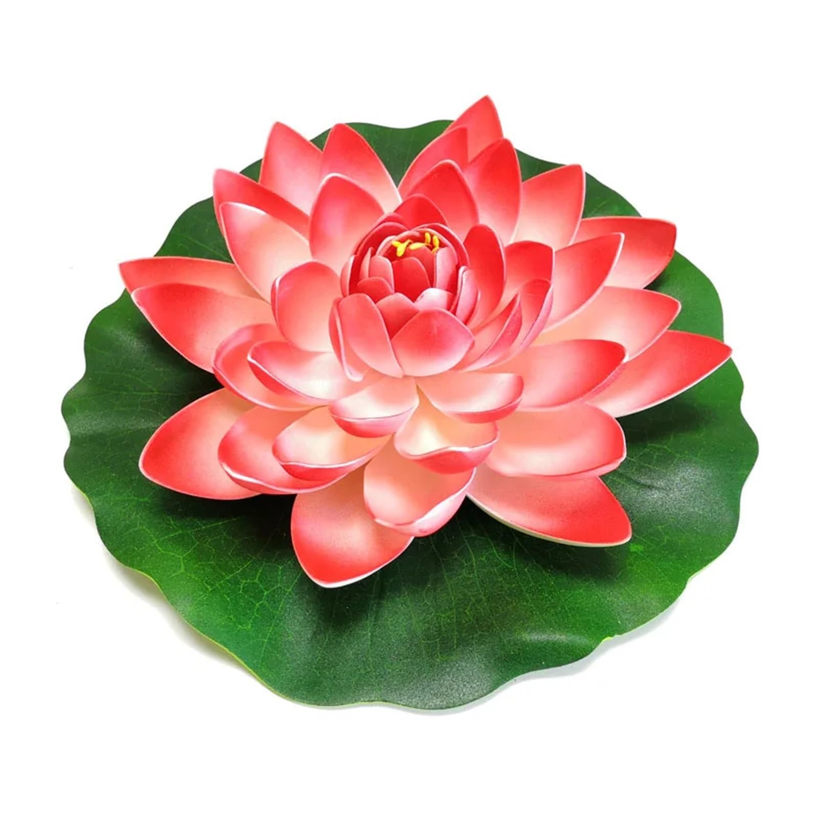 PBWERIGL Artificial Lotus Flower, Floating Artificial Lotus 10-60cm Water Lily(28cm Red)