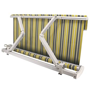 Green Bay Grey Garden Patio Awning Canopy Sun Shade Shelter Replacement Fabric - 4.5m X 3m