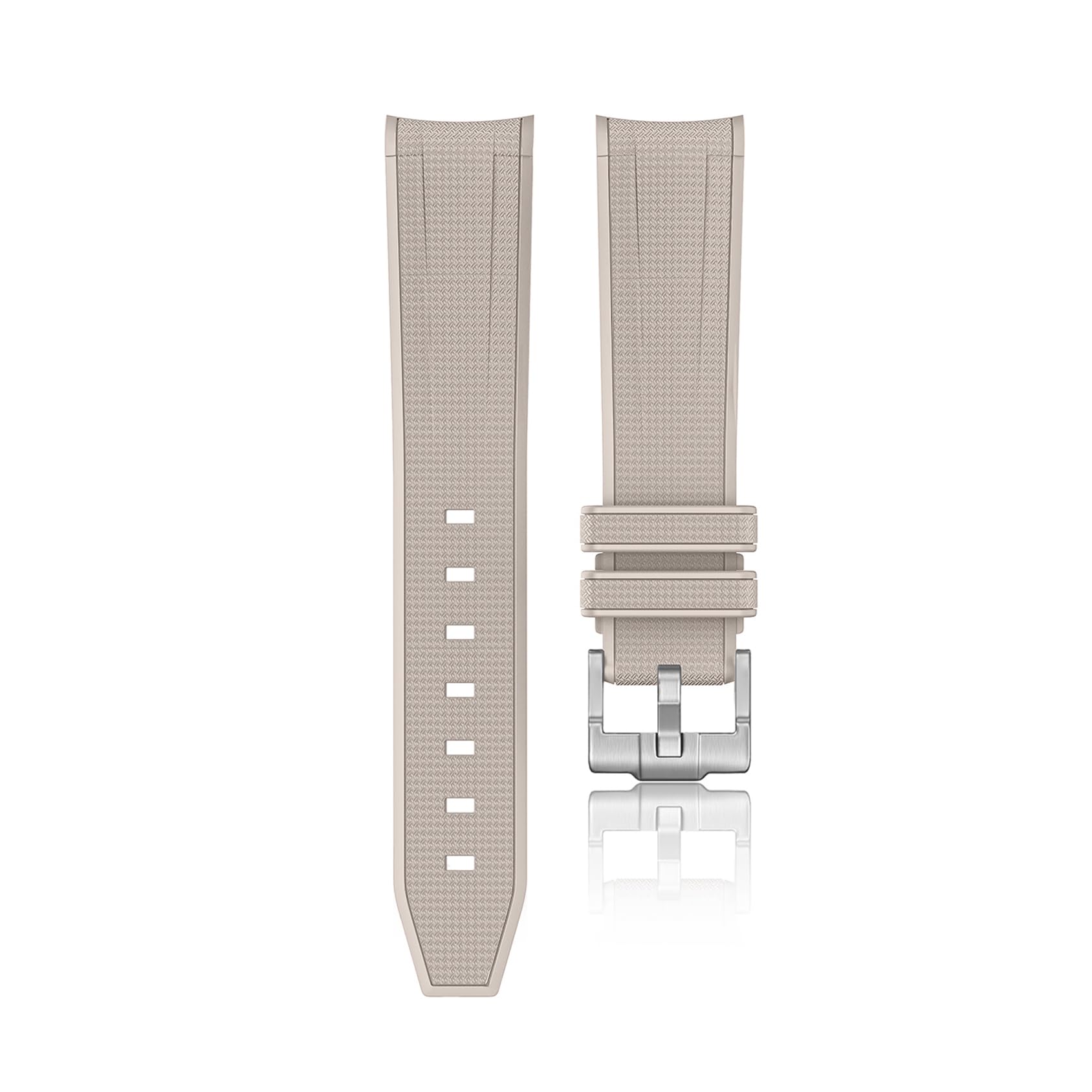 Compatible with X Swatch Moon watch,20mm Braid Embossed Rubber Watch Strap for x Swatch Moon watch,Curved No Gap Silicone Straps Replacement for Women Men
