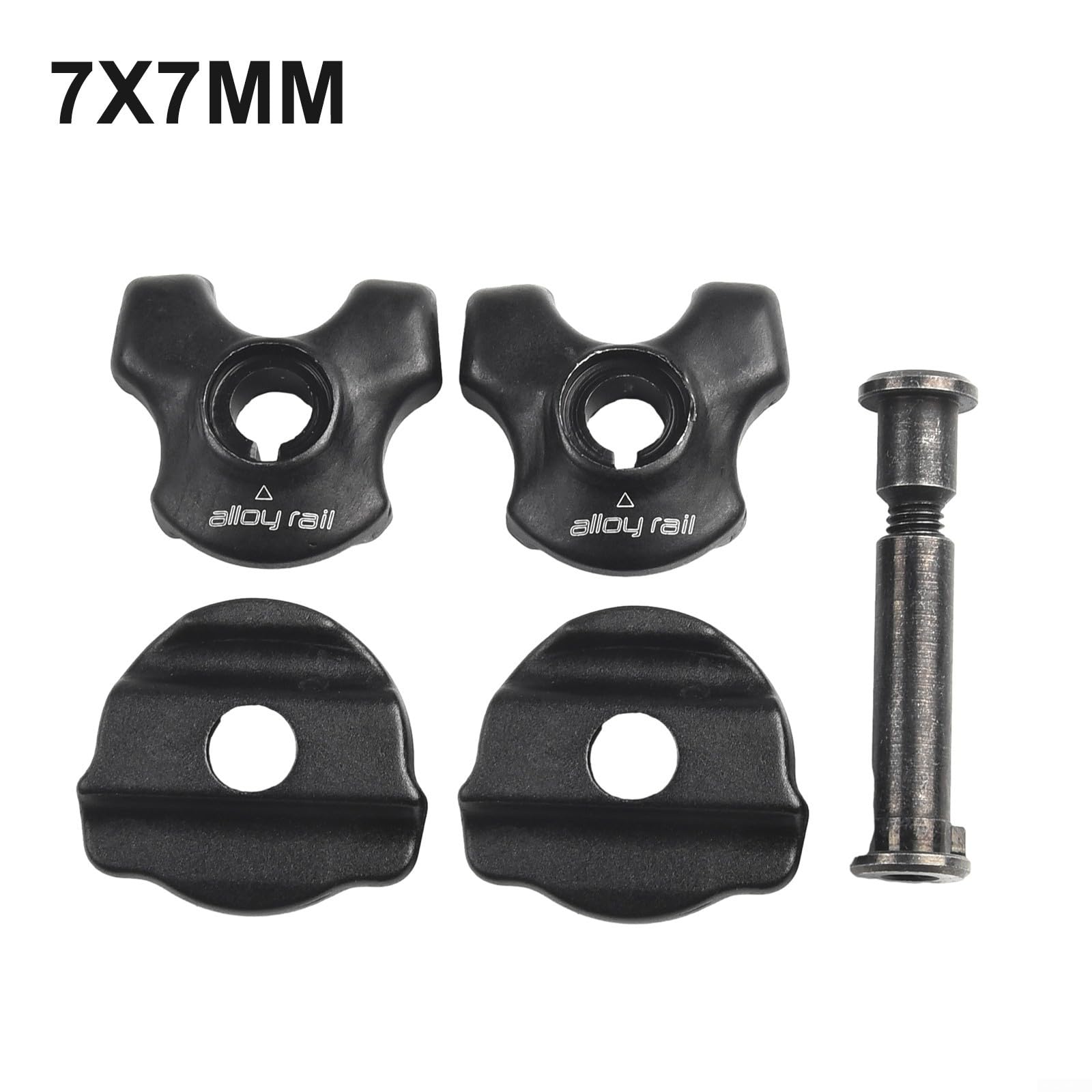 2Pcs Bike Seatpost Clamp, Oval/Round Clip For Carbon Saddle Rails(7x7mm)