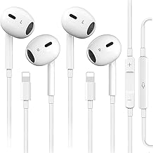 for iPhone Headphones Wired Earbuds Earphones to 2 pack Built-in Microphone & Volume Control Nosie Reduction Headsets Compatible with iPhone 14/13/12/11/X/8/7/SE/Pro/Max/Plus, Support All iOS Syste