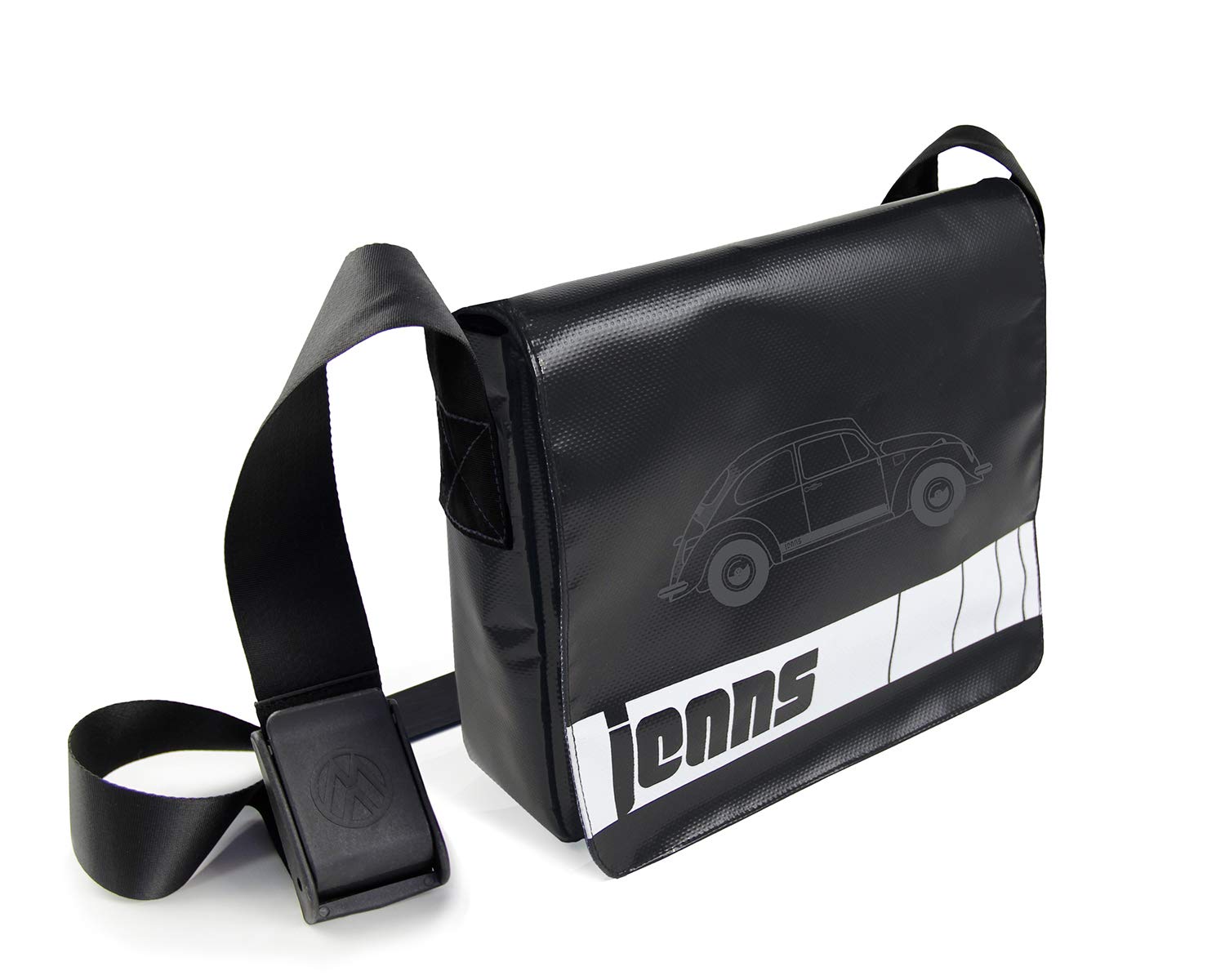 VW Collection by BRISA VW Beetle Käfer Schultertasche aus Tarpaulin (LKW-Plane)