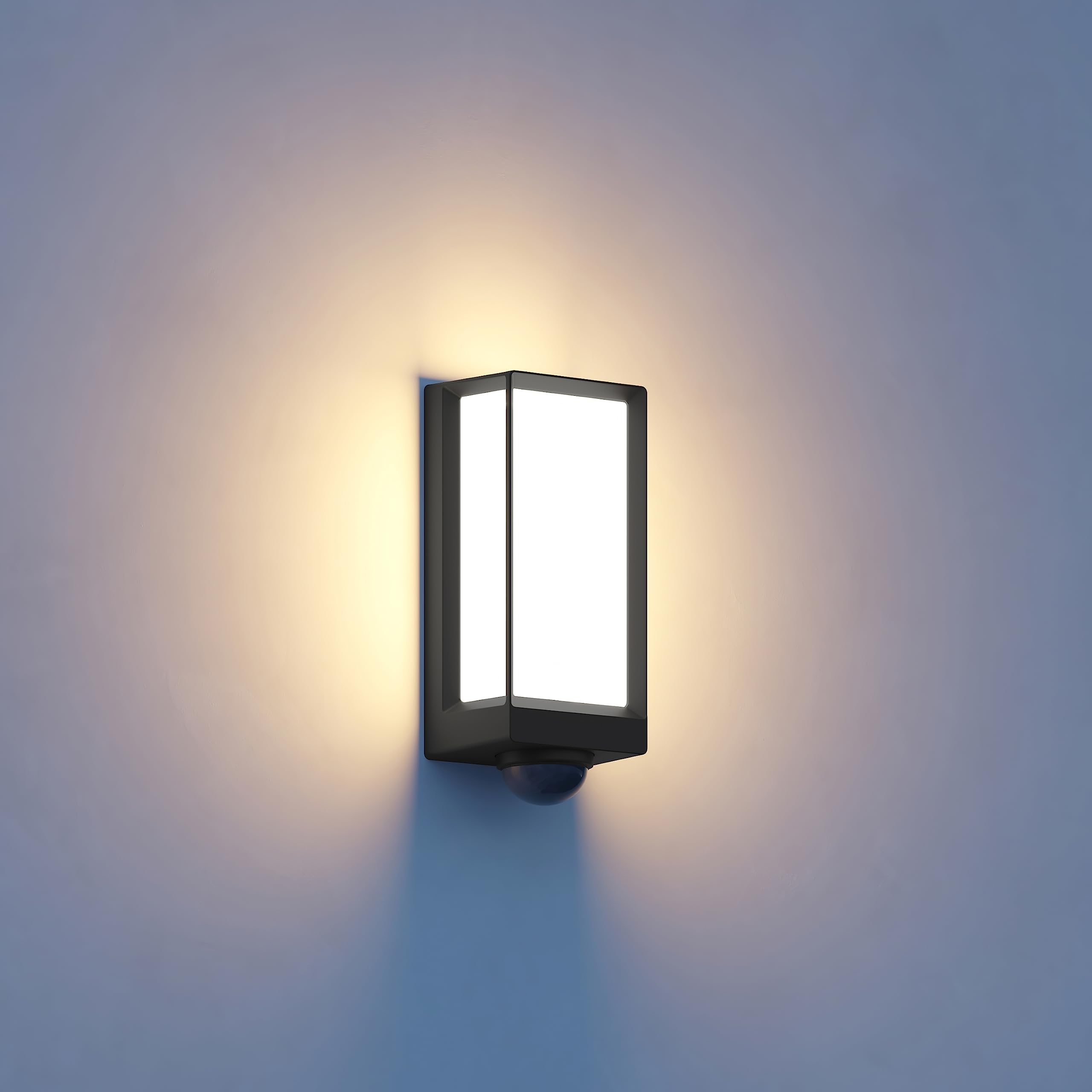 Steinel L 42 SC Connect Smart Wandleuchte, Bewegungsmelder, dimmbar, App, 13W, 3000K, Anthrazit