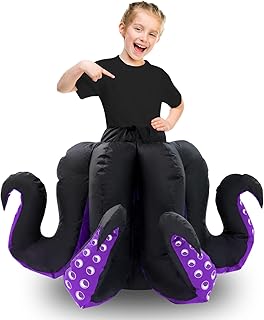 Inflatable Costumes for Kids Octopus Halloween Costume Girls Funny Octopus Blow Up Costumes Animals Cartoon Cosplay Party