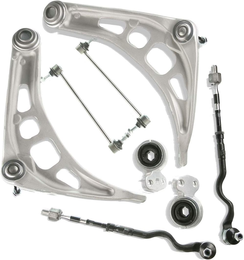 Set of 8 Front Lower Control Arm Sway Bar Link Tie Rod End