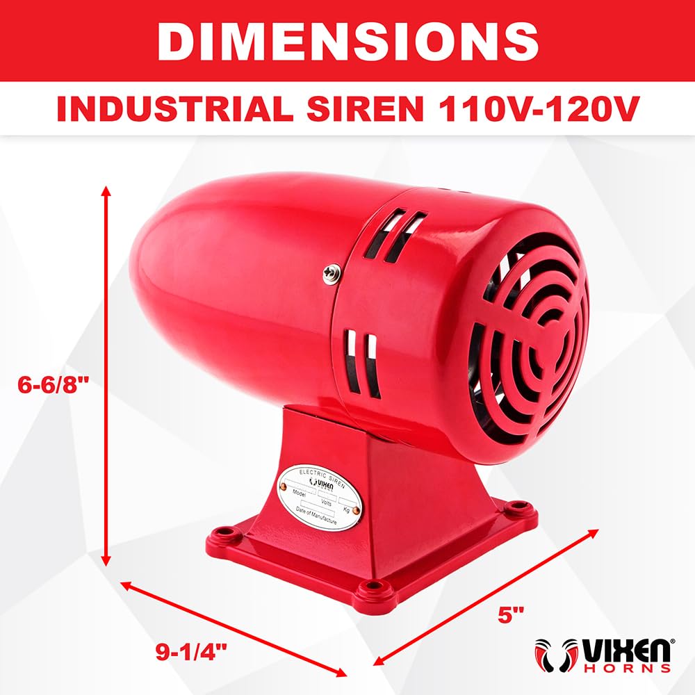 Amazon.com: Vixen Horns Extra Loud Air Raid Siren - Industrial