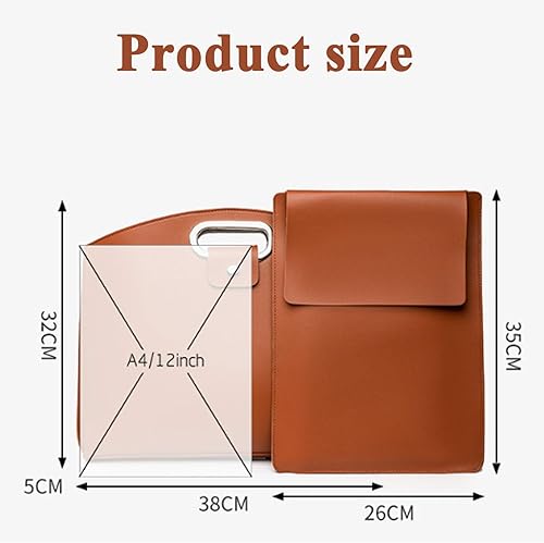 Miniatura 8 de El juego de 2 piezas Sofisticado juego de portátil y de cuero impermeable para negocios, para portátiles de 14 a 16 pulgadas, iPad, trabajo y uso de