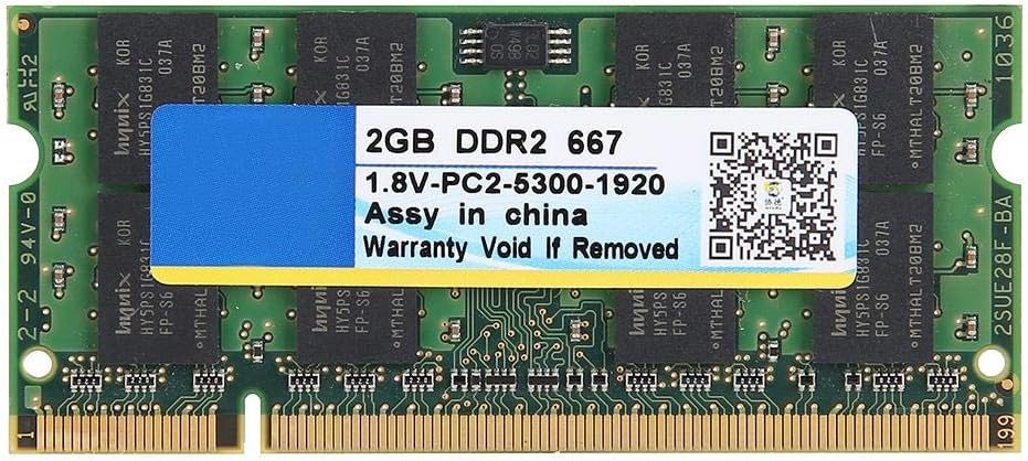 Barrette Mémoire Crucial 2 Go DDR2 SO-DIMM PC2-6400 - Pour PC Portable - Occasion