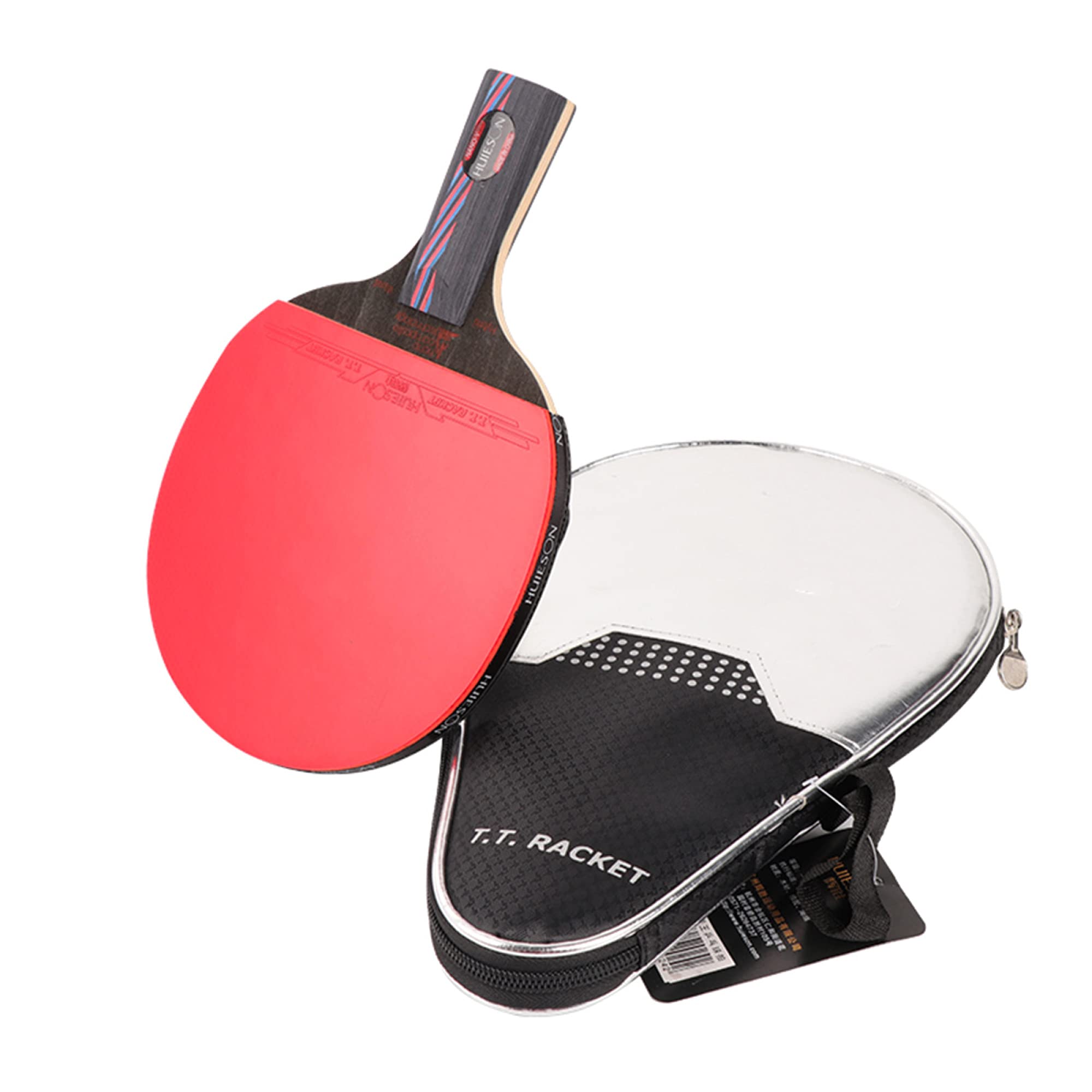 Mazza da Ping Pong Allenamento Sportivo, Gomma, Prestazioni in(1 Pack,Short Handle)