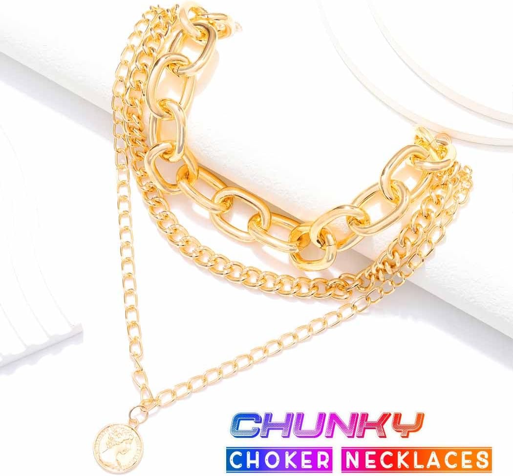 CLOACE Gold Chunky Necklace Cuban Link Chain for women - Image 2