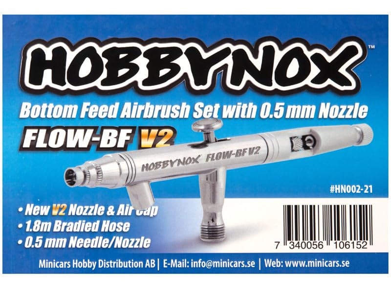 Airbrush Flow-BF V2 Bottom Feed 0.5mm 1.8m Schlauch