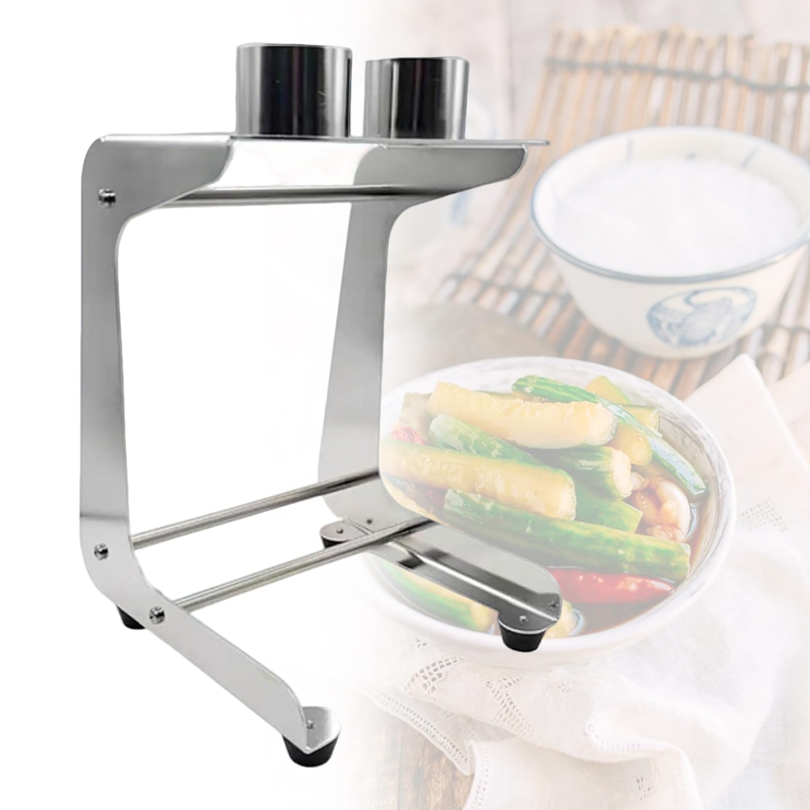 XUFWANYE Handy Carrot Stick Cutter Tool, Manual Cucumber Cutter, with 2 Blades, Core Seeds Remover, Cutting Diameter ≤1.96", for Cooking, Sushi, Meal Preparation 6Cut+6Cut
