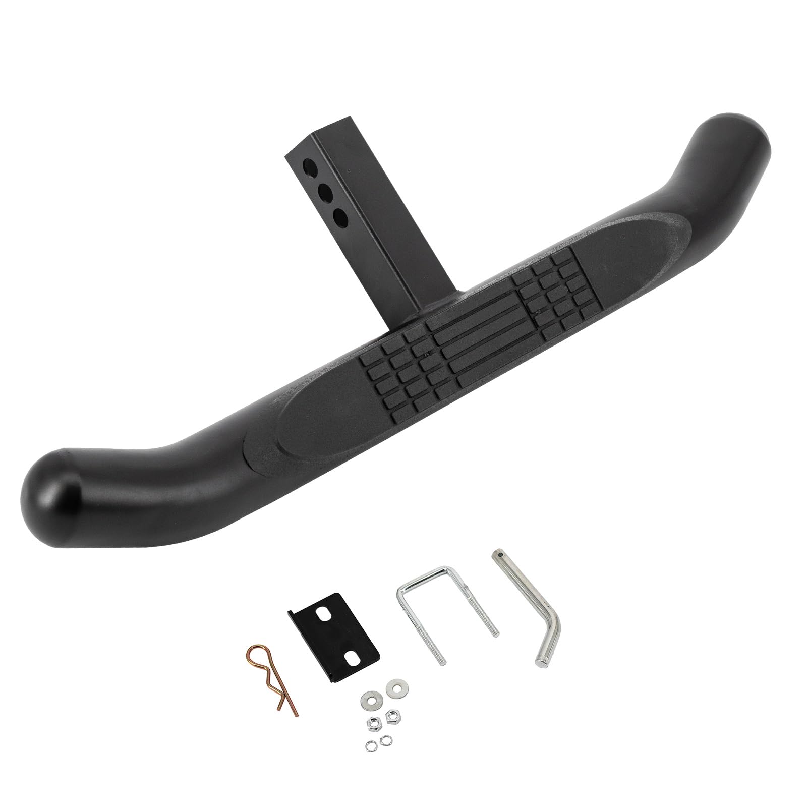 Black Premium 36" Hitch Step Fit 2" Class III & Class IV Htich Receiver with Hitch Pin & Hitch Stabilizer