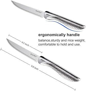 Steak Knives Set of 12 Serrated, 4.5 In