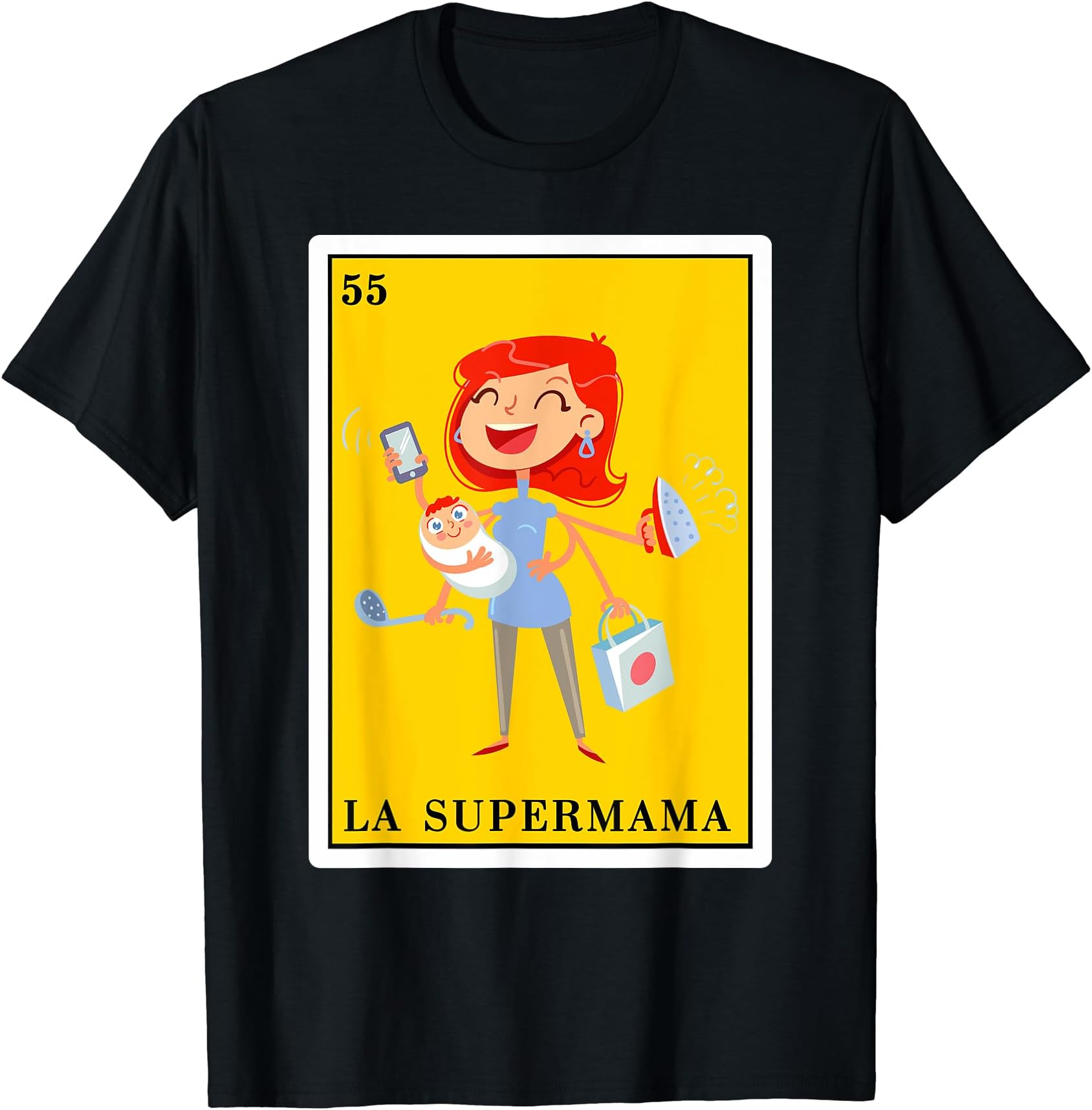 Funny Spanish-Mexican Bingo Gifts - La Supermama T-Shirt