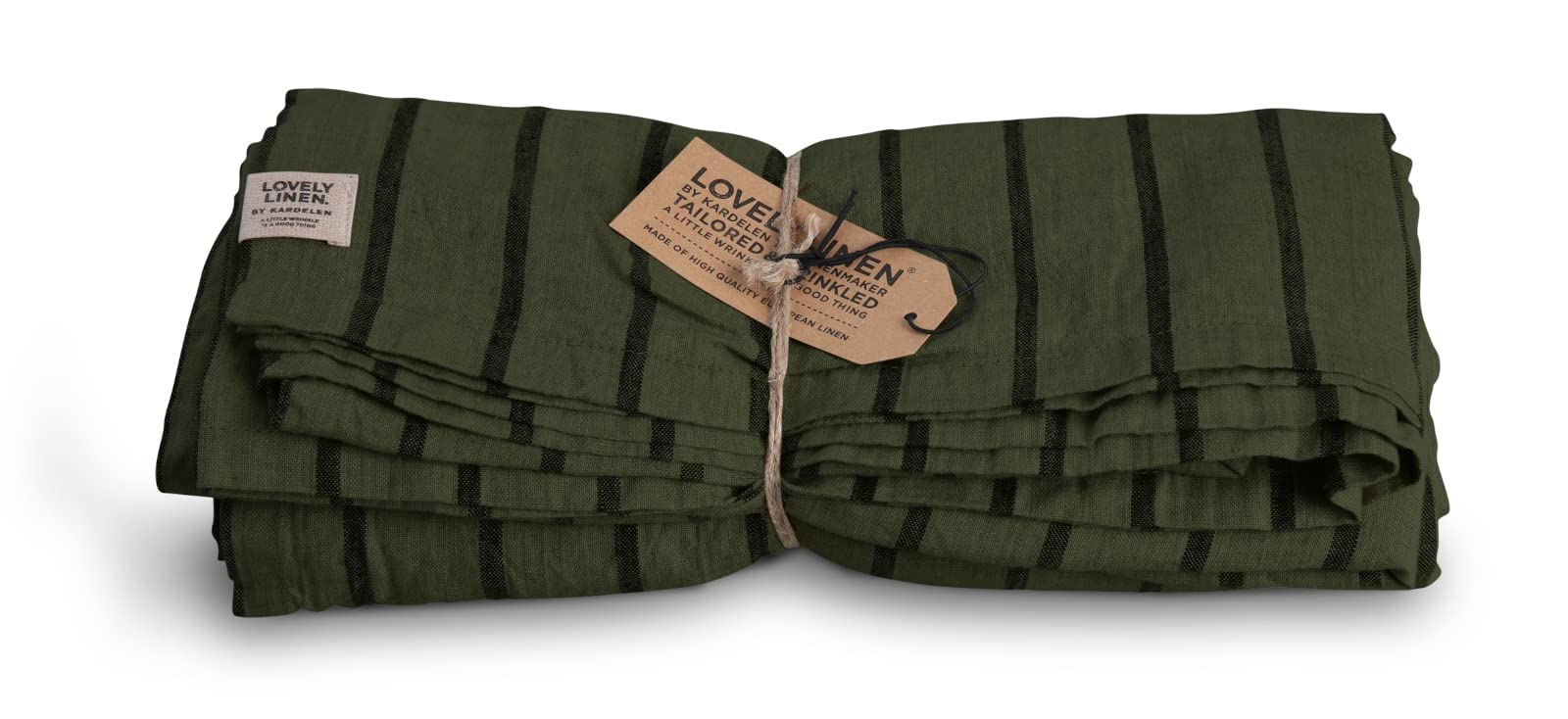 Lovely Linen TCL0871B Lovely Tischdecke Leinen Stripe Forest 145 x 380cm ( 1 Stück )