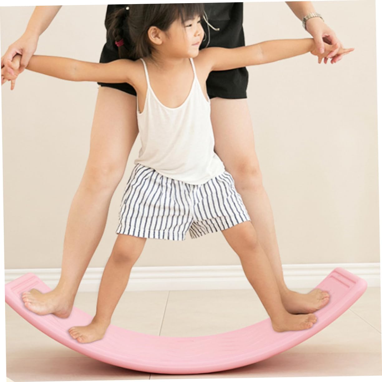 Boy Girl Outdoor Balancing Board Boy Girl Sensory Seesaw Toy for Fitness Fun Plastic Wobble Board for Teamwork Creative Play for Boy Girl Indoor Outdoor Activities