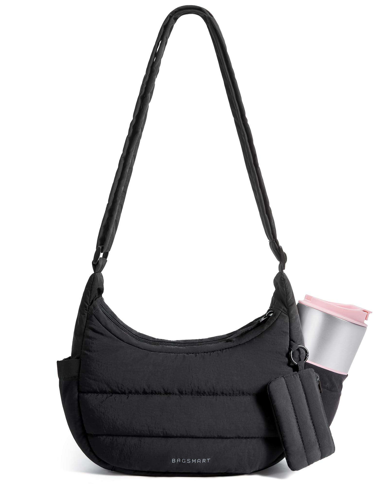 BAGSMART Crossbody Purses for Women with Adjustable Strap Small Puffer bag