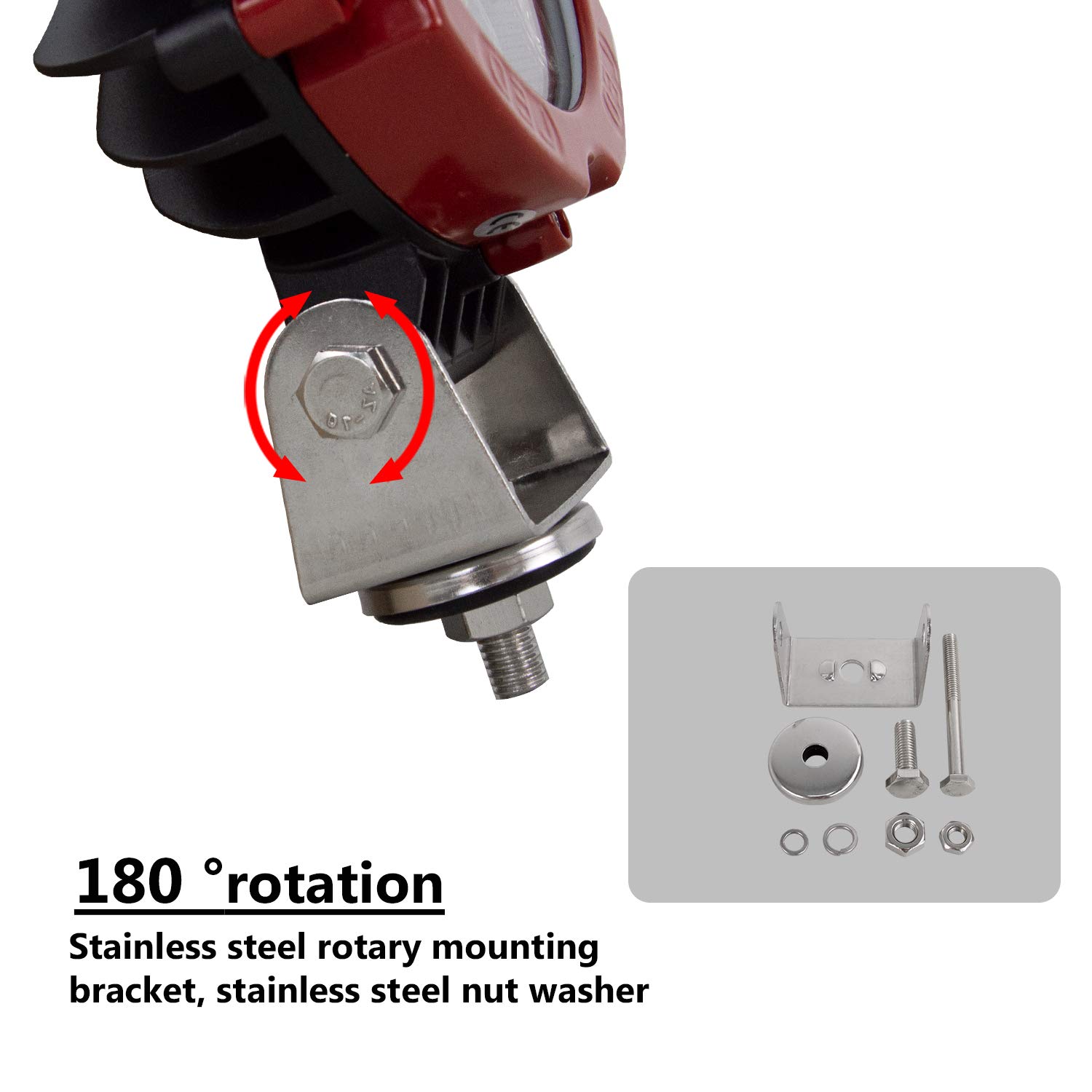 RIGIDON 2 x Led Scheinwerfer Rund, 7 Zoll 18 cm 51W Spot Offroad Lights