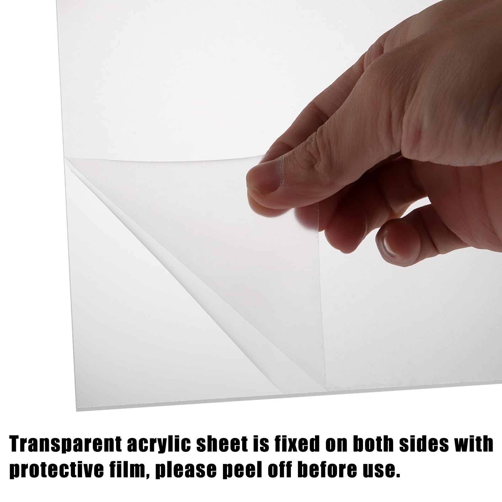 Metraquilato Transparente 4mm 40x30cm Metacrilato para Manualidades Vitrinas Bricolaje