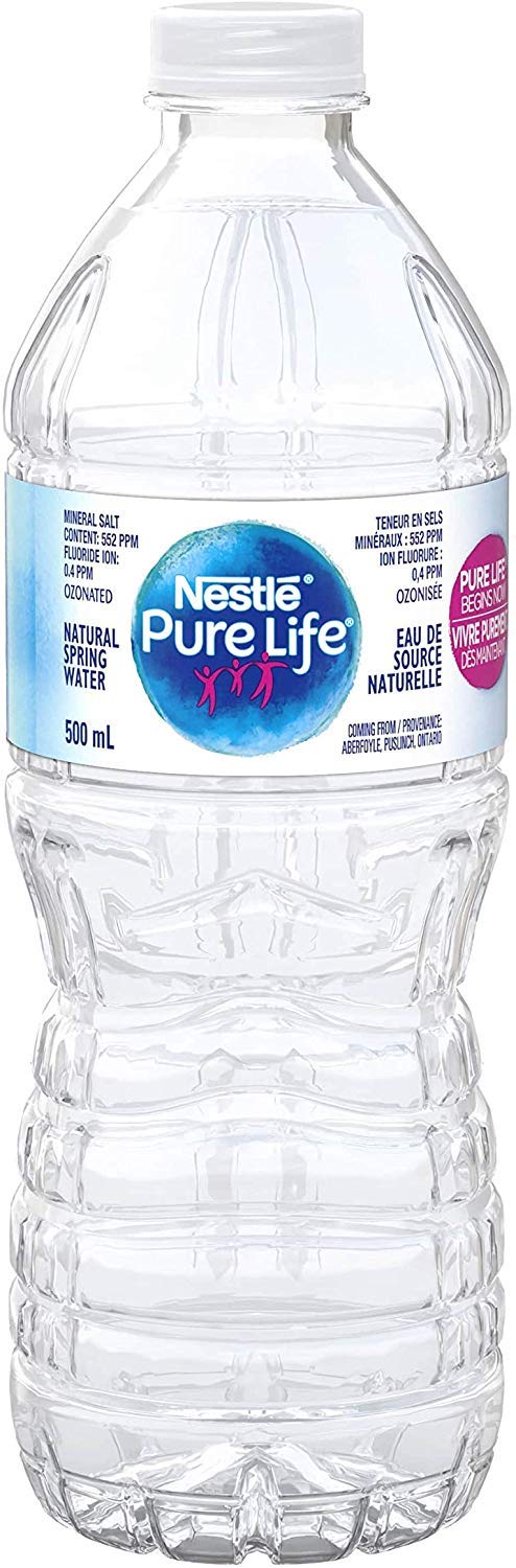 Nestle Pure Life 100% Natural Spring Water 28 Count, 500ml