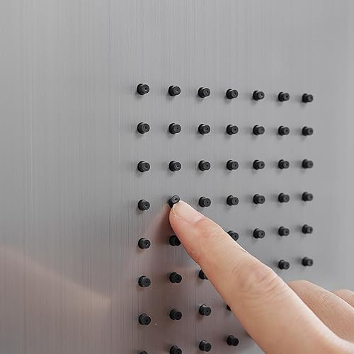 Miniatura 23 de BWE Panel de ducha 3 en 1, sistema de torre de acero inoxidable, cabezal de ducha de lluvia con ducha de mano y chorros corporales de masaje de Oro