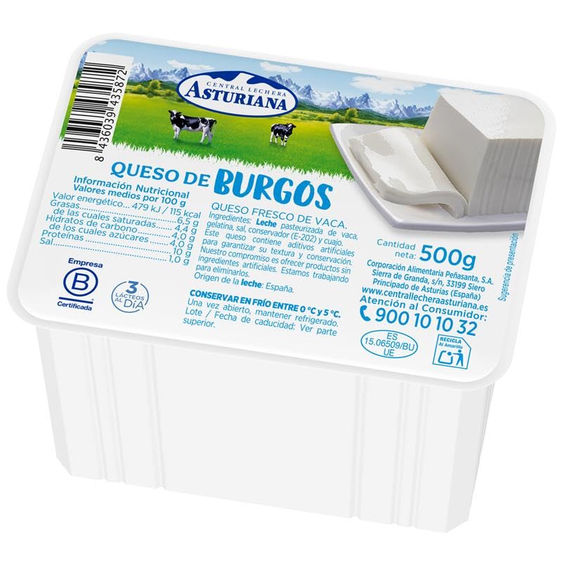 Central Lechera Asturiana Queso Fresco Ultrafiltrado 500 g