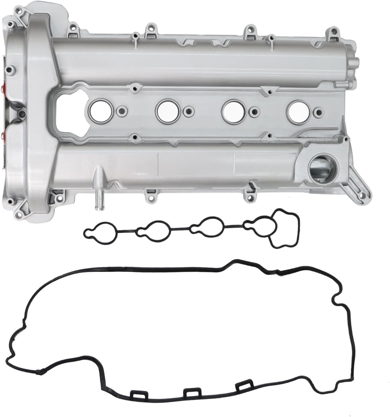 Aluminum Engine Valve Cover Kit Compatible with Impala Malibu Captiva Sport Equinox Terrain LaCrosse Regal Verano 2.4L 2010-2017 264-904 12610279 12610280