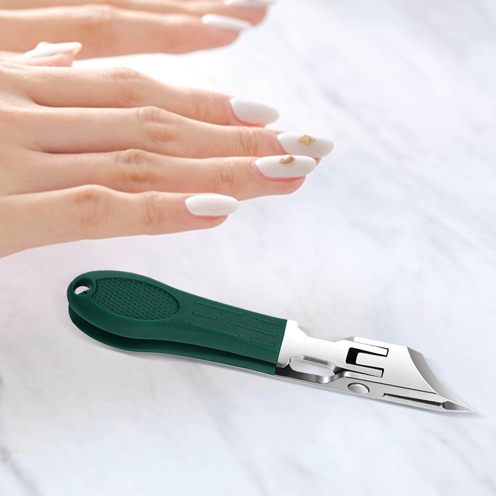 Curved Nail Clippers Nail Trimmer Anti-Splash Stainless Steel Cuticle Remover Manicure Pedicure Tools for Home and Travel