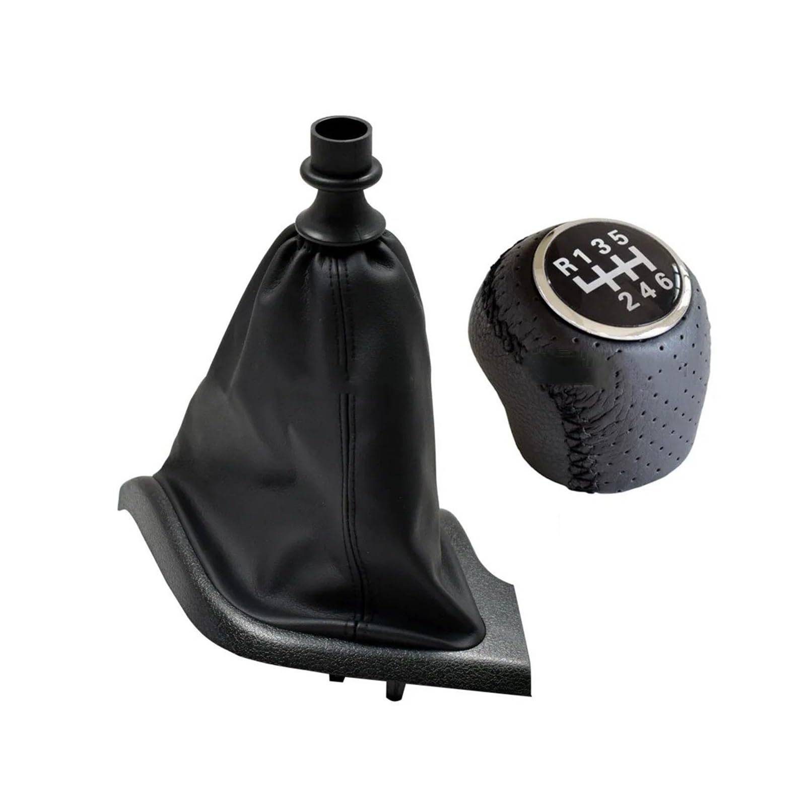 SAUANMNKTP Gearshift Knob for Fiat Ducato 2002-2014 Manual 5 6 Speed Gear Shift Knob Shifter Lever(HS-with Holes R6)